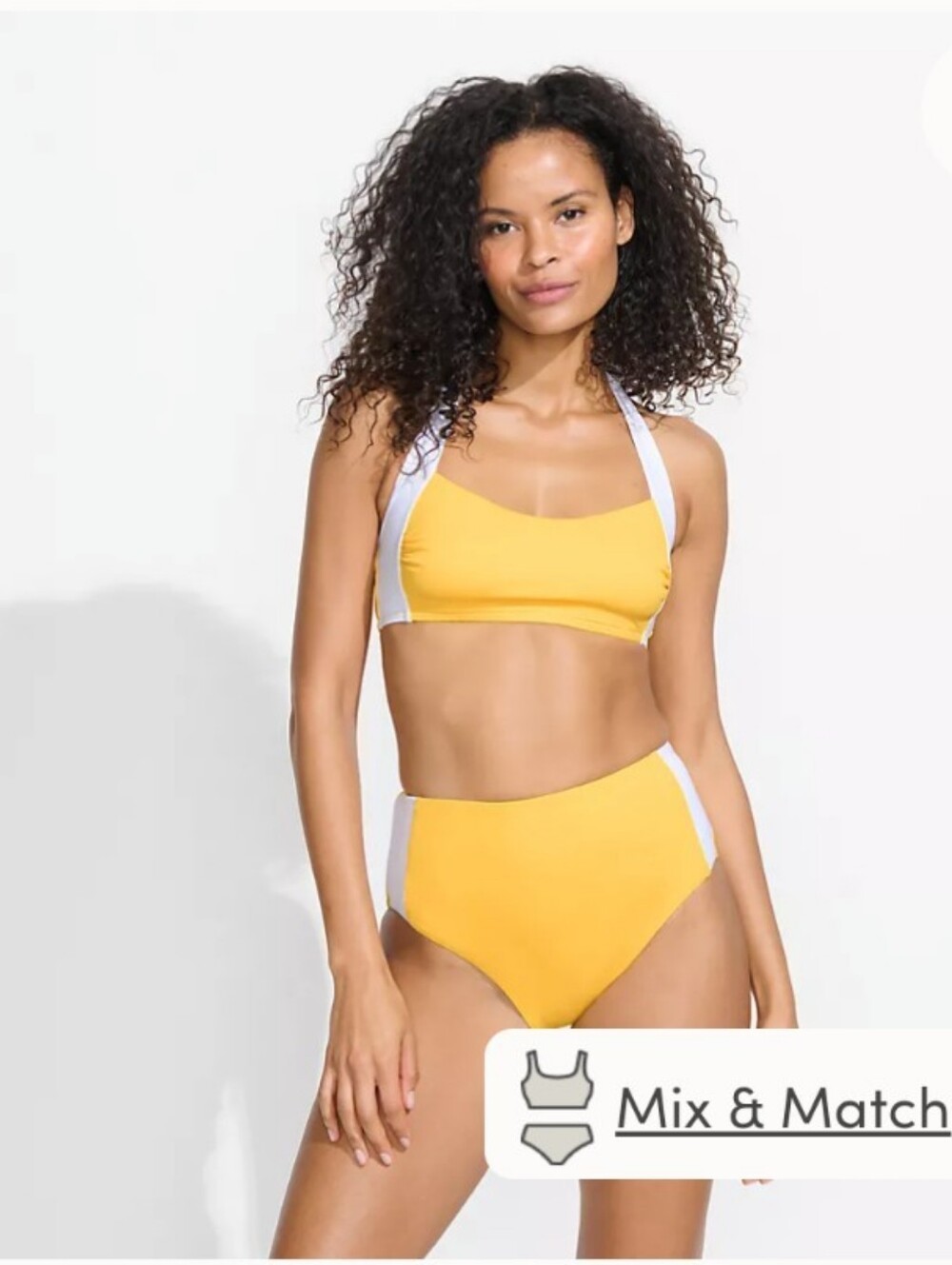 NWT Lands End Halter Bikini w/High Waist Bottom